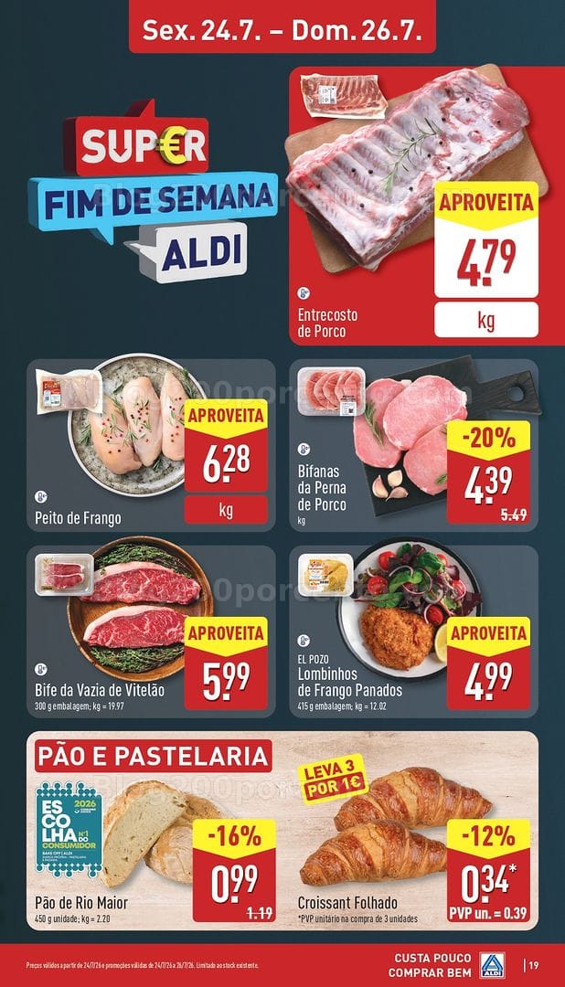 Antevisão Folheto ALDI Promoções de 20 a 26 julho